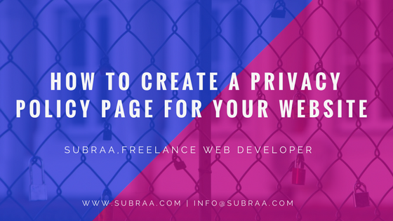 How to Create a Privacy Policy Page?