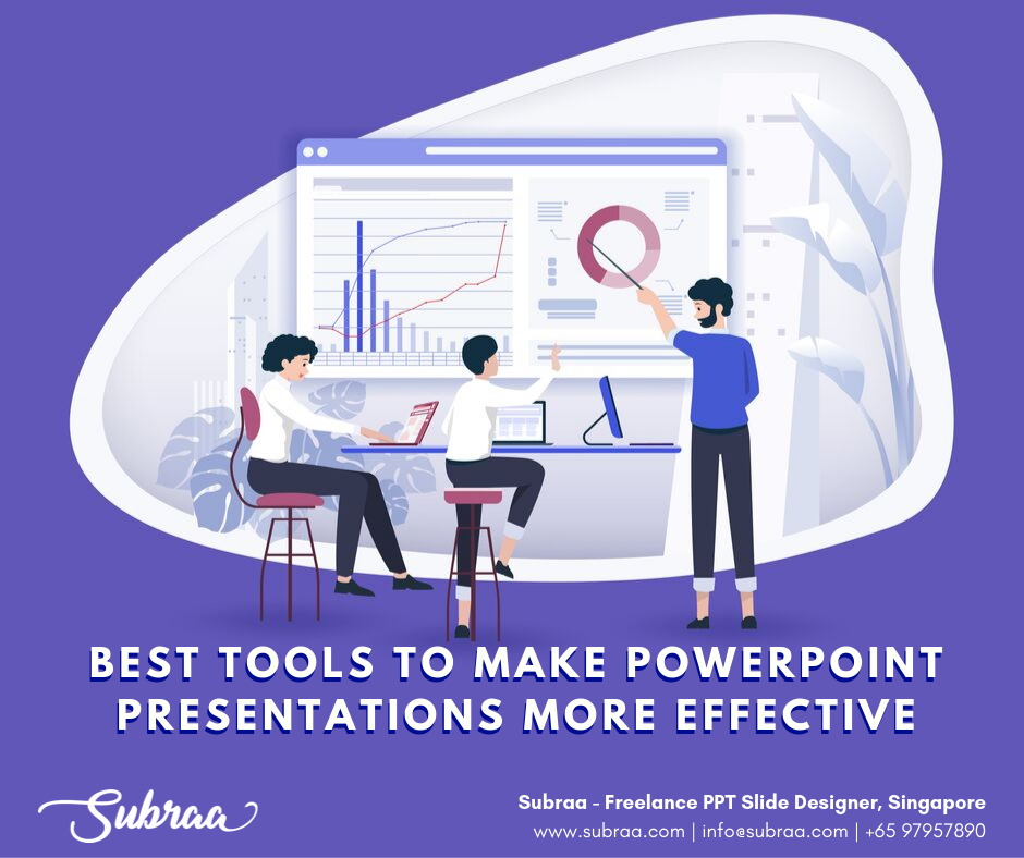 Best tools to make Powerpoint presentations more effective by Subraa, Freelance PPT Slide Designer in Singapore