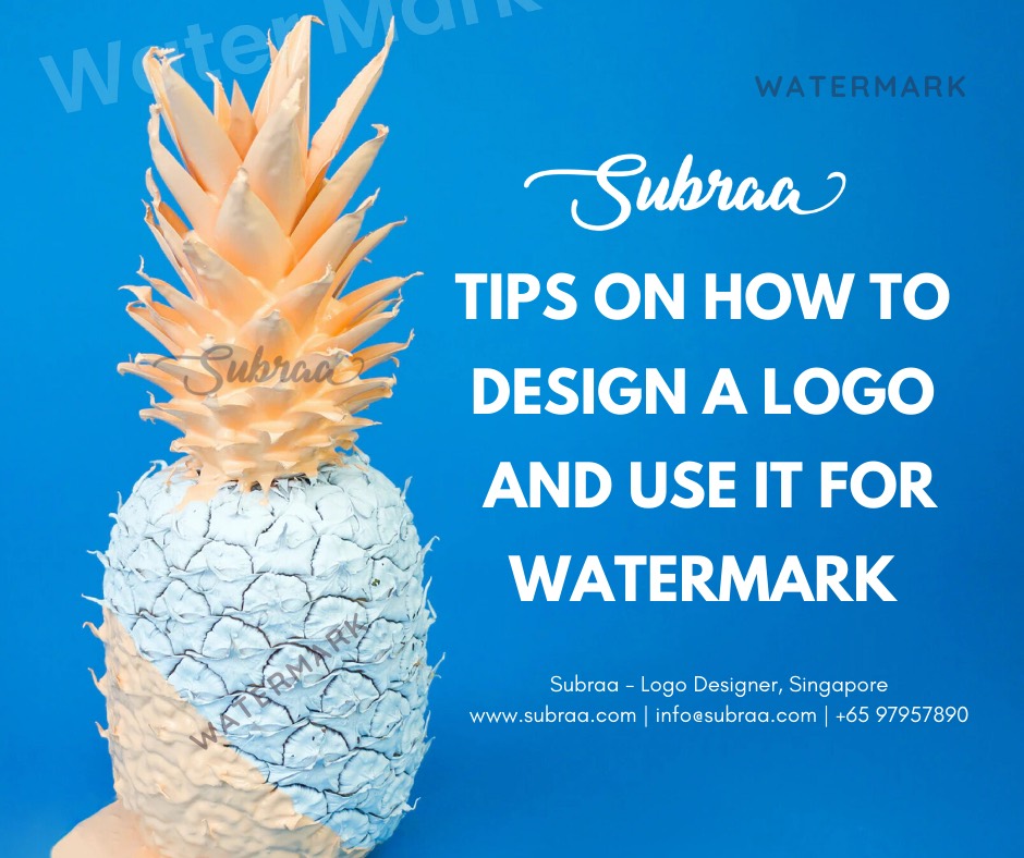 How to design a logo and use it for watermark